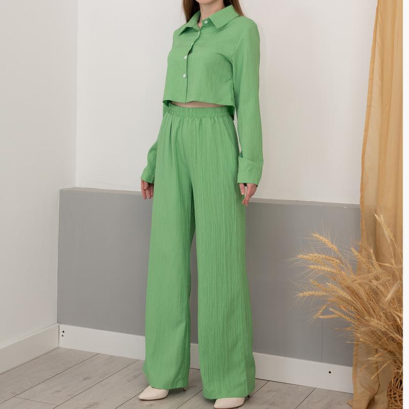 Streamgirl женские летние брюки комплекты из 2 предметов укороченные топы и широкие брюки белый шифон тонкие комплекты брюк из двух предметов женские костюмы