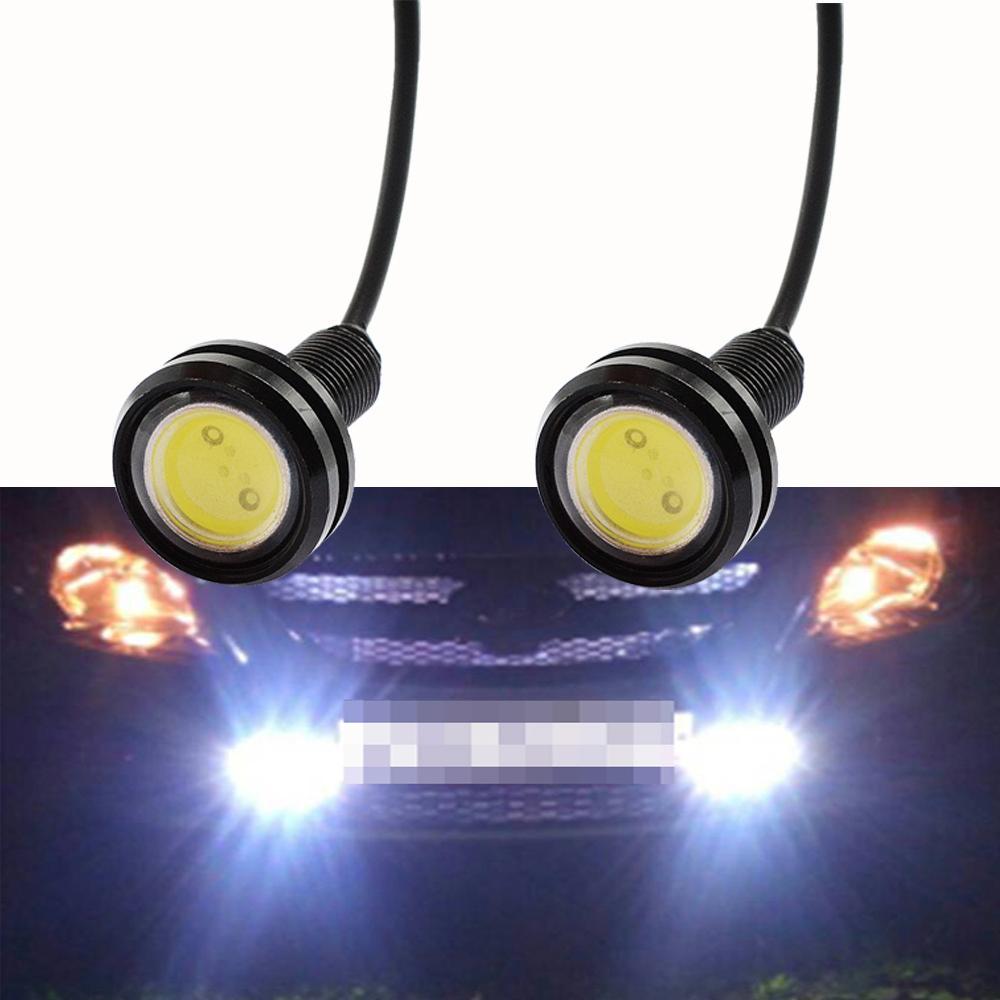 2 шт. 23 мм 18 мм орлиный глаз свет автомобиля светодиодные дневные ходовые огни резервного двигателя парковочные противотуманные фары