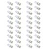 XunugZK 40PCS Super White T10 Wedge 5-SMD 5050 LED Bulb W5W 2825 158 192 168 194