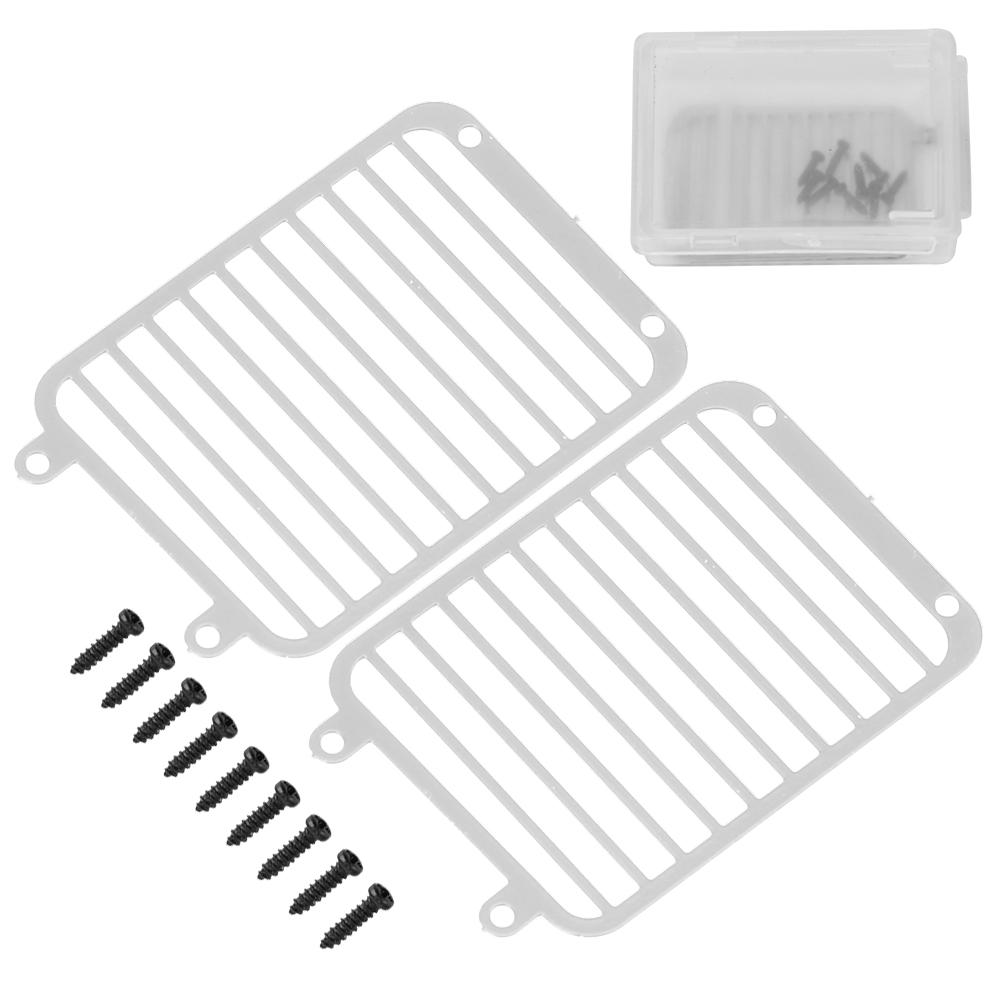 Metal Front Headlight Grille Light Cover for TRAXXAS TRX6 TRX4 1 10 Crawler Car AccessorySilver