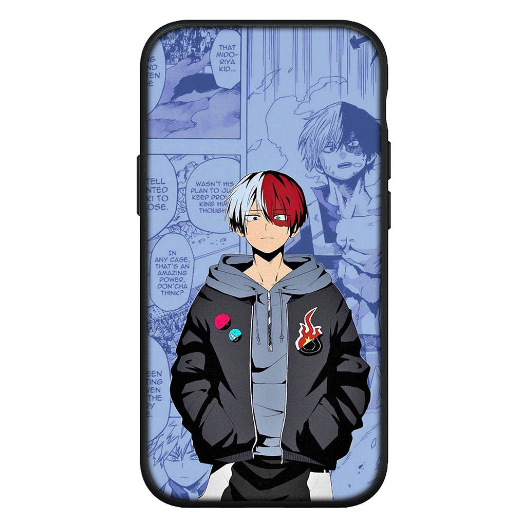 Для iPhone 16 15 Xiaomi Redmi Note 13 12 11 Pro Max X 9 14 Plus XR Samsung Galaxy A15 S24 S23 Huawei OPPO Todoroki Shoto My Hero Academia чехол для телефона