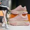 2024 Fashion and Trend Round Toe Thick Sole Heightening Simple Versatile Women's Singles Shoes Cross Lace Up Shoes