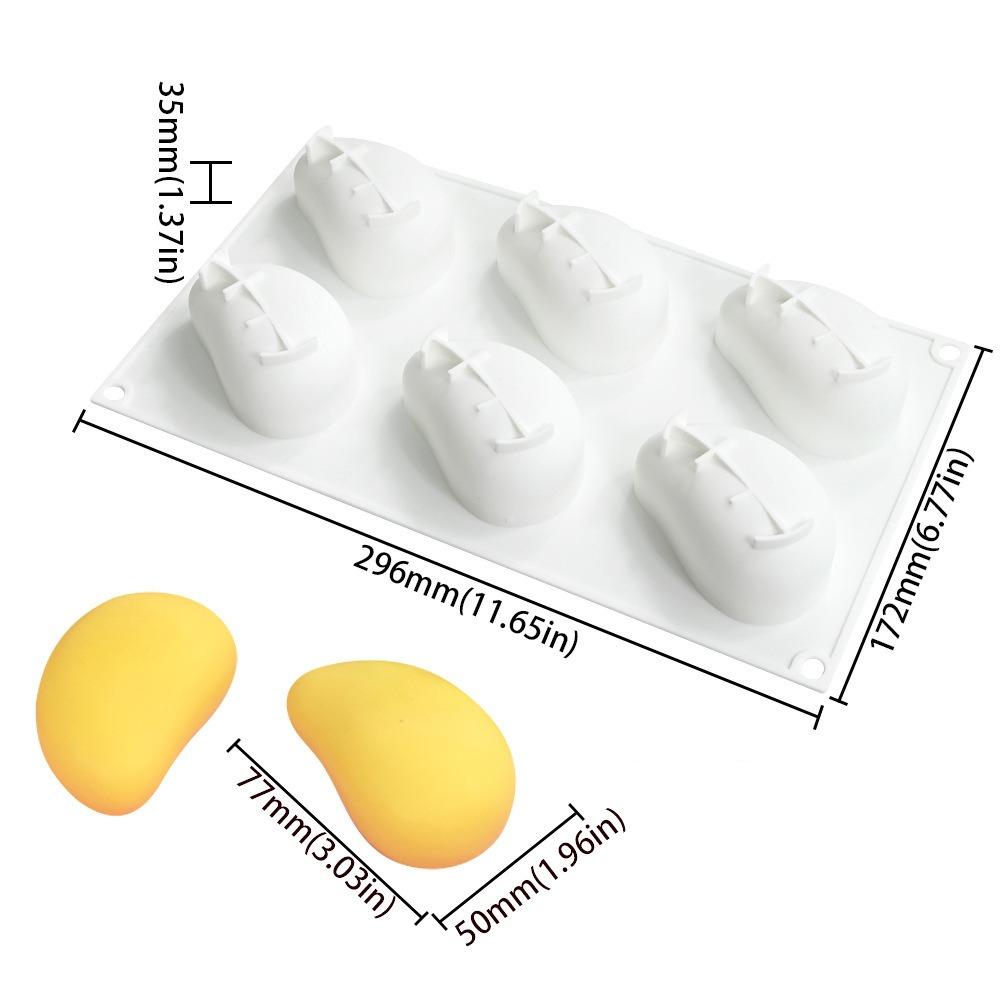 Food Grade Silicone Mango Mousse Cake Mold 15-Cavity French Pastry Mold Baking Mold Chocolate