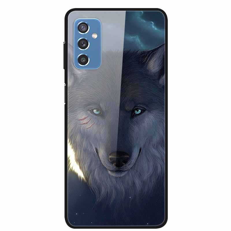 Для Samsung M52 5G Чехлы M23 5G M51 M02s Закаленное Стекло Жесткая Задняя Крышка Для Samsung Galaxy M23 5G Чехол для Телефона Fundas Capa M 52 5G