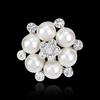 Elegant Scarf Bride Wedding Rhinestone Imitation Pearl Brooch Pin Jewelry Decor