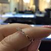 Кольцо Простое, Милое И Маленькое Для Девочек, Позолоченное 14K Золотом, Маленькое И Красивое Кольцо С Алмазом, Взрывное
