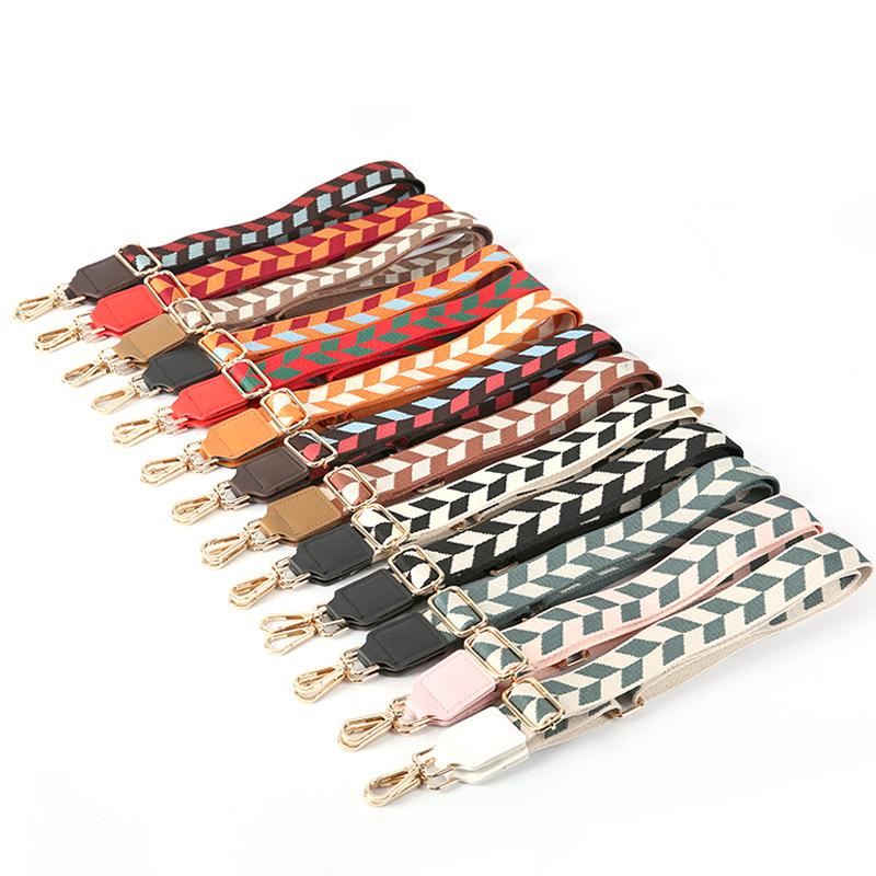 New Diamond Bag with Color Bag Accessories Wide Shoulder Strap Adjustable Versatile Women's Bag Crossbody Replacement Strap