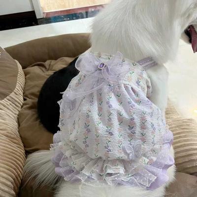 Одежда для собак средних и крупных пород юбки весна и осень удобные против выпадения шерсти осеннее платье юбка для собаки в стиле принцессы