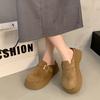 Мода 2025 НОВЫЕ Ретро Толстая Подошва Платформа Женская Модная Простая и Высококачественная Повседневная Обувь Летняя Резиновая Подошва