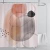 3D печать абстрактный линейный стиль акварельный набор штор для душа водонепроницаемый полиэстер занавеска для ванной украшение для дома с крючками