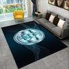 3D Bitcoin Virtual Currency Area Rug Large Carpet Rug for Living Room Bedroom Sofa Playroom Doormat Decor Kid Non-slip Floor Mat