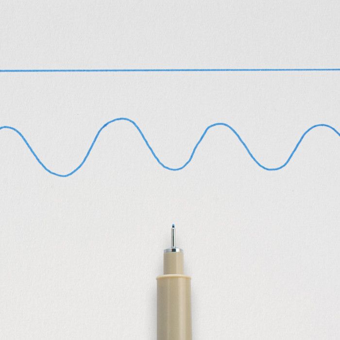 Feutre - SAKURA - PIGMA MICRON 01 - Pointe fine 0,25 mm - Bleu - Encre permanente
