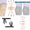 Garter Style Shirt Stays Adjustable Elastic Shirt Garters Locking Non-Slip Clips