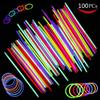 Bonbonnières - 100 Pack Glowsticks Light Up Toys Bracelets Light Stick Necklaces Mixed Fun Colors Party Items