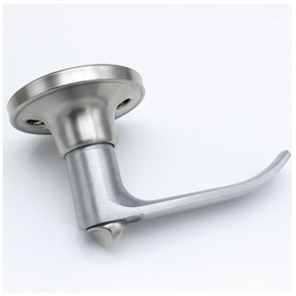 Серебристый Замок для Домашней Двери Трехполюсный Сферический Замок с Тремя Ручками-Планками Дверная Ручка Замок Ванная