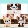 Плюшевая игрушка чихуахуа из очень мягкого короткого плюша для детей и коллекционеров