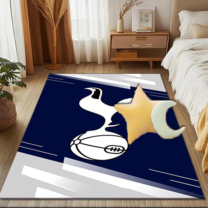 Tottenham Hotspur Football Club Rug Game Carpet, Floor Mat for Bedroom Living Room Entryway Rug, Home Decor Idea Gift for Christmas birthday