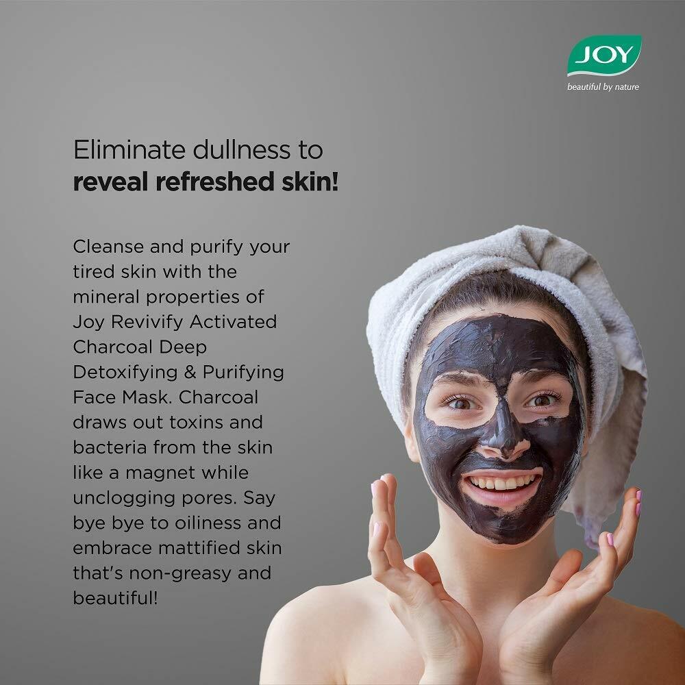 Joy Revivify Activated Charcoal Mask | Deep Detoxifying & Purifying Mask - 250g