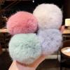 Pompom Hair Ties Hairband Plush Plush Hair Rope Ponytail Holder Pompom Rubber Band Hair Accessories