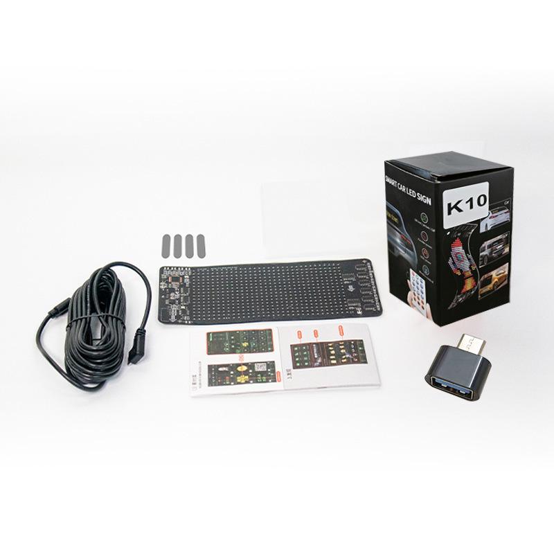 Светодиодный дисплей для автомобиля, международный: Мягкий экран «Дьявольский глаз» с управлением по Bluetooth