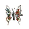 4Pcs Alloy Butterfly Hair Clip Beaded Butterfly Hairpin New Butterfly Hair Barrette  Women Styling