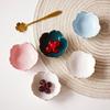 Керамическая тарелка в японском стиле, ретро, с золотой росписью, со вкусом цветущей вишни, для соевого соуса, для уксуса, для домашнего соуса