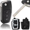 Ford B-MAX C-MAX Ecosport Fiesta VI Focus II Galaxy II Mondeo IV S-MAX Transit Courier Remote Key Fob Housing, 3 Buttons