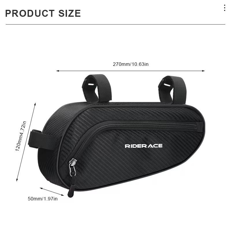 Bicycle Triangle Bag Waterproof Rainproof Durable Cycling Tube Frame Pouch Bag MTB Road Bike Frame Front Bag Outdoor Sport Pouch
