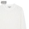 Teenie Weenie Women's 2025 Autumn Round Neck Hollow-out Knit Sweater