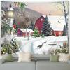Рождественская уличная снежная сцена Гобелен Спальня Гостиная Домашний Рождественский декоративный гобелен
