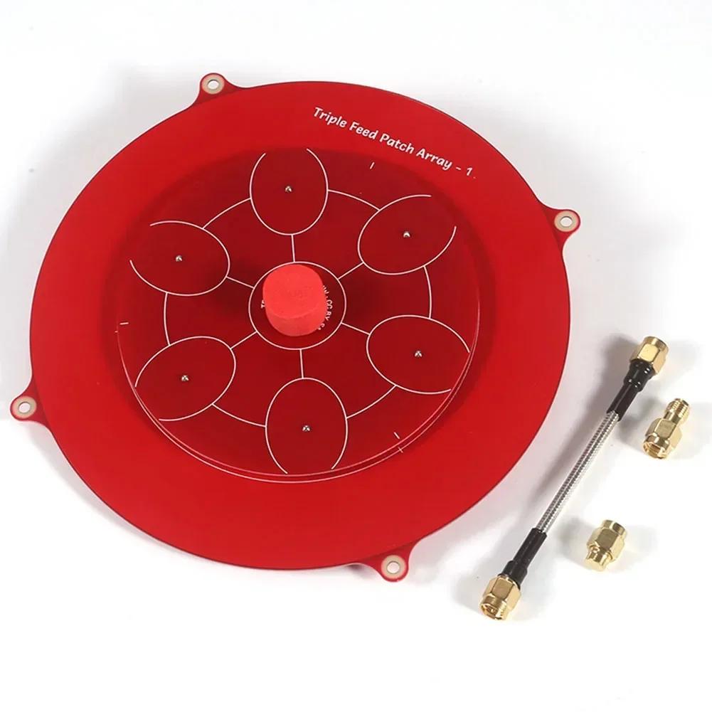 Antenna Image Transmitter Wide Main Lobe Low Sidelobes 150mm Triple Feed Patch 5.8Ghz,for Pagoda Array FPV For SMA Female Pin