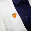 Women Fashion Halloween Pumpkin Brooch Enamel Pumpkin Broochpin Skirt Decoration
