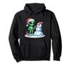 Alien Building Santa Hat Snowman Hoodie