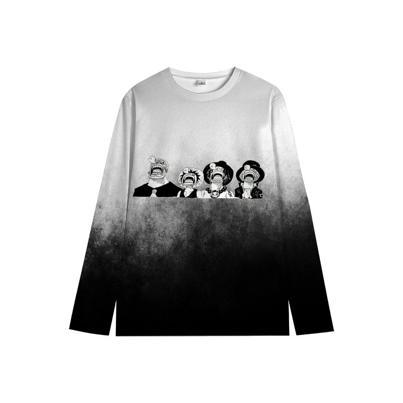 One Piece Luffy свитер Chopper Boys Girls Милая толстовка Zoro Sanji Kids Family Новогодние толстовки с круглым вырезом