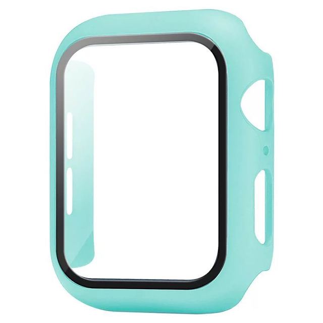 Закаленное стекло + защитный чехол для часов Apple Watch 8 7 6 SE 5 3 4 44 мм 40 мм Защитная пленка для экрана iWatch 5 3 2 42 мм 38 мм чехол