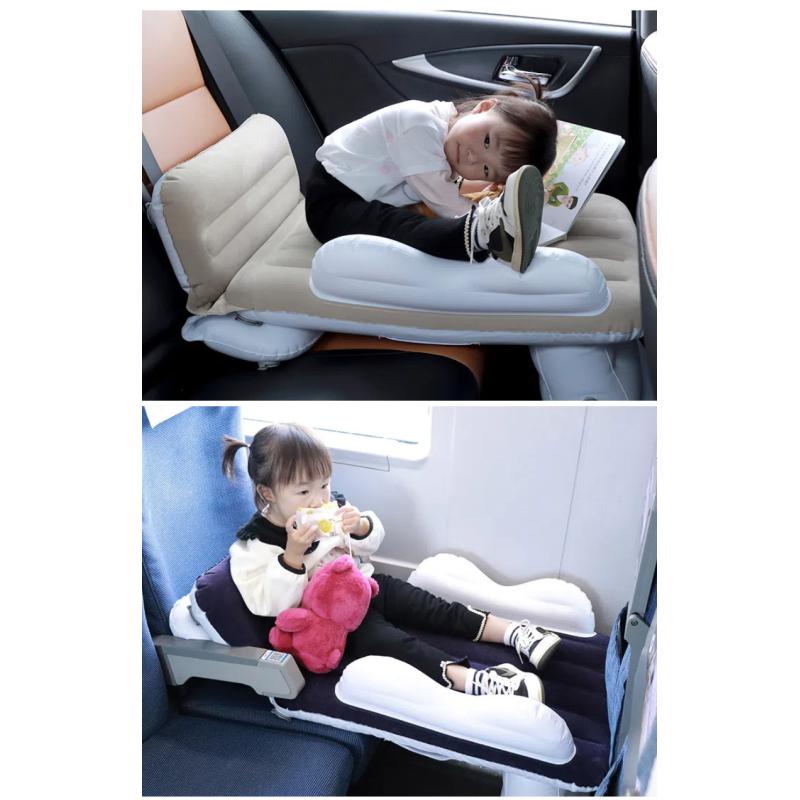 Надувная кровать для автомобиля, кровать для путешествий в самолете, портативная надувная кровать для высокоскоростных поездов, флокированный матрас из ПВХ