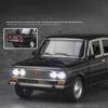 1/24 Российская LADA 2106 Металлическая модель автомобиля Игрушка Литье под давлением Металл Инерционный Музыка Свет Автомобильные игрушки для детей Транспортное средство