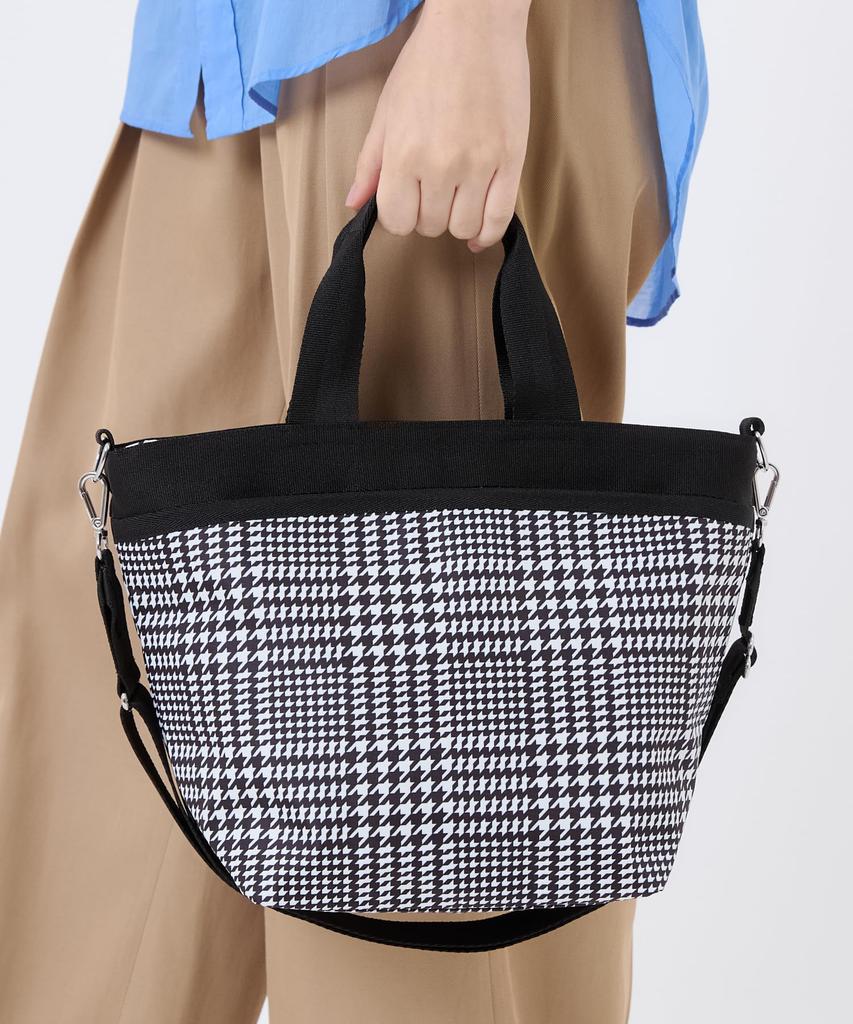 Официальная сумка-тоут BUCKET в клетку «гусиная лапка» [LeSportsac] TOTE/1116/City