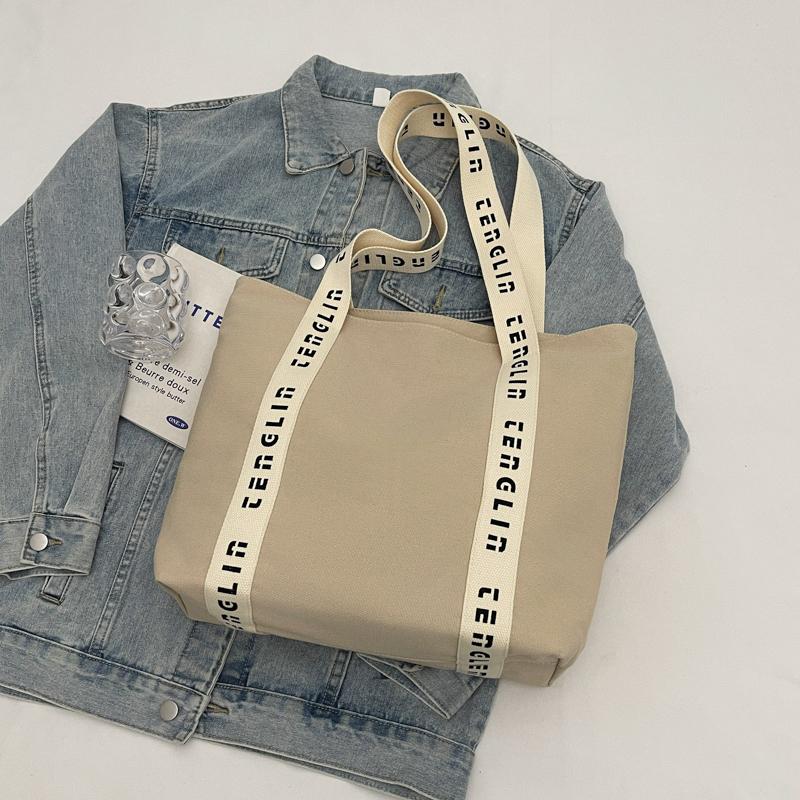 Большая вместительная сумка через плечо женская сумка-тоут с надписью Letter