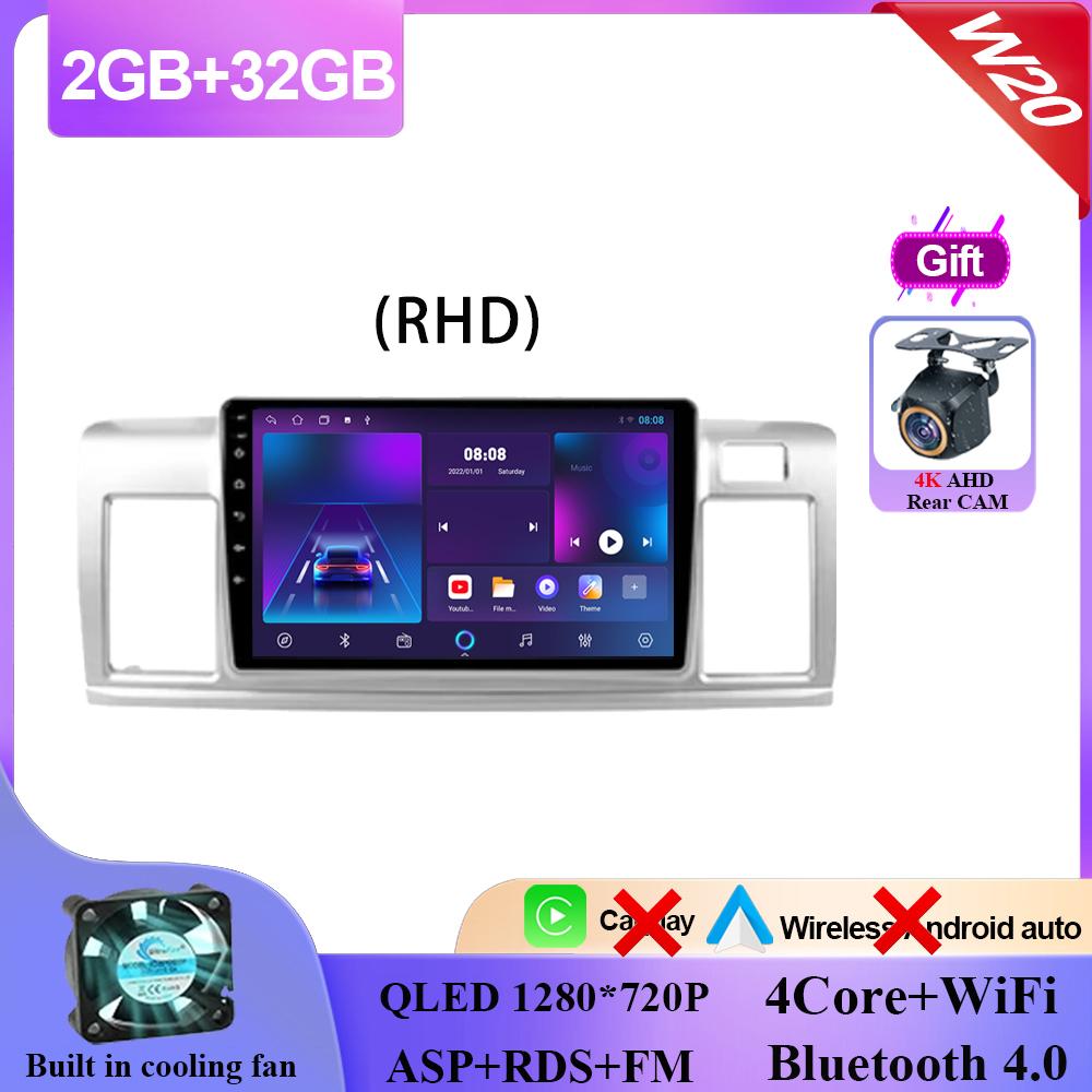 Carplay Android 14 для Toyota Raum 2 Z20 2003 - 2011 RHD Android Auto Radio Stereo Multimedia Player Navigation GPS NO 2din DVD