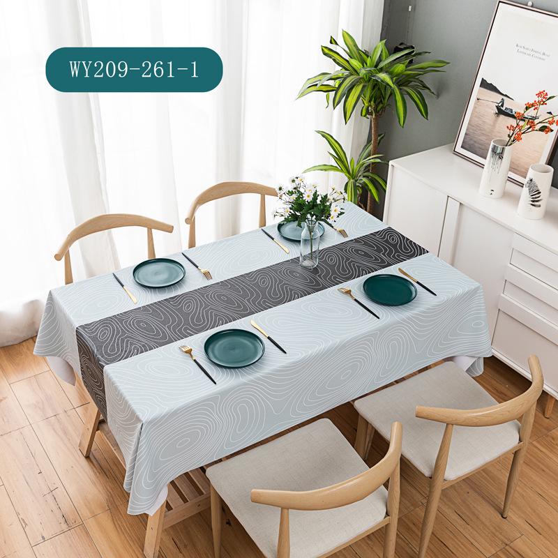 Скатерть и подставка под приборы из утолщенного ПВХ, термостойкая, водонепроницаемая, маслостойкая, не допускающая ожогов