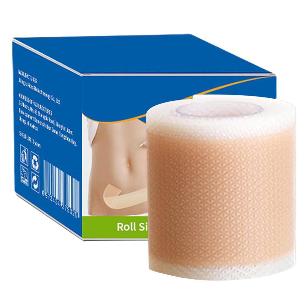 1 рулон силиконовых пластырей от шрамов 4смx150см самоклеящаяся лента для покрытия шрамов многоразовые и эффективные полоски для ухода за кожей