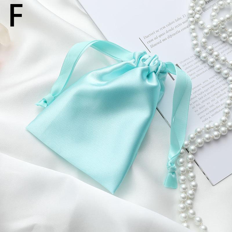 Сумка для ювелирных изделий из искусственного шелка, упаковочные мешочки, сумки на шнурке, подарочная сумка для конфет, свадебной вечеринки, макияжа