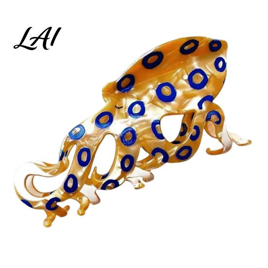Fashionable Hairpins for Women Sea Animals Hair Claw Clip Women Elegant Ocean Theme Hairpin