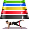 Exercise Bands, Set of 5 Resistance Bands for Exercise, Workout Elastic Bands Fitness Bands for Men and Women Strength Training