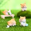 Sweet Akita Puppy Resin Miniature Diy Decor Cute Accessories For Car And Home Decoration