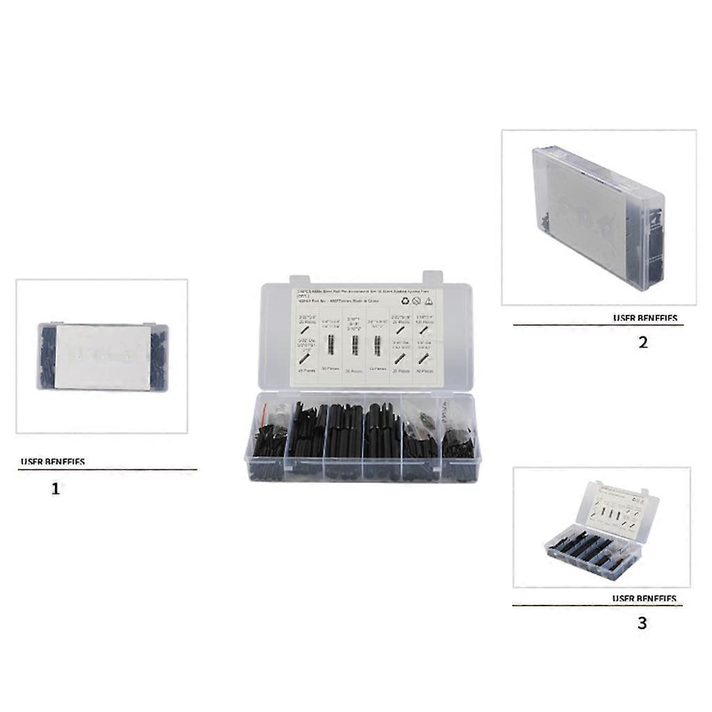 310pcs Smooth Roll Assortment Set Metal Hardware Assortment Hollow Spring Pin