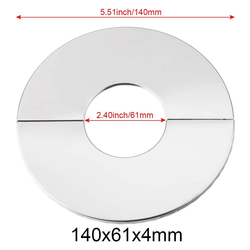 Stainless Steel Chrome Faucet Accessories Faucet Decorative Cover Faucet Decor Pipe Wall Covers