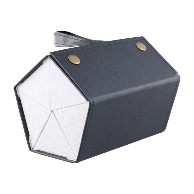 Eyeglass Sunglasses Organiser Collector Glasses Storage Box 5slots Roll Up PU Leather Sunglasses Holder Folding Case