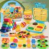 Детские творческие DIY цветная глина пшеничная мука моделирование Play-Doh игрушки для мальчиков и девочек